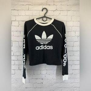 Adidas white and black sweater